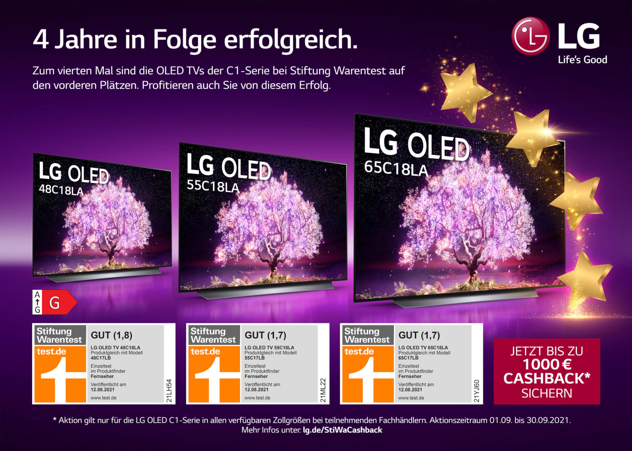 LG OLED C1 Cashback Aktion