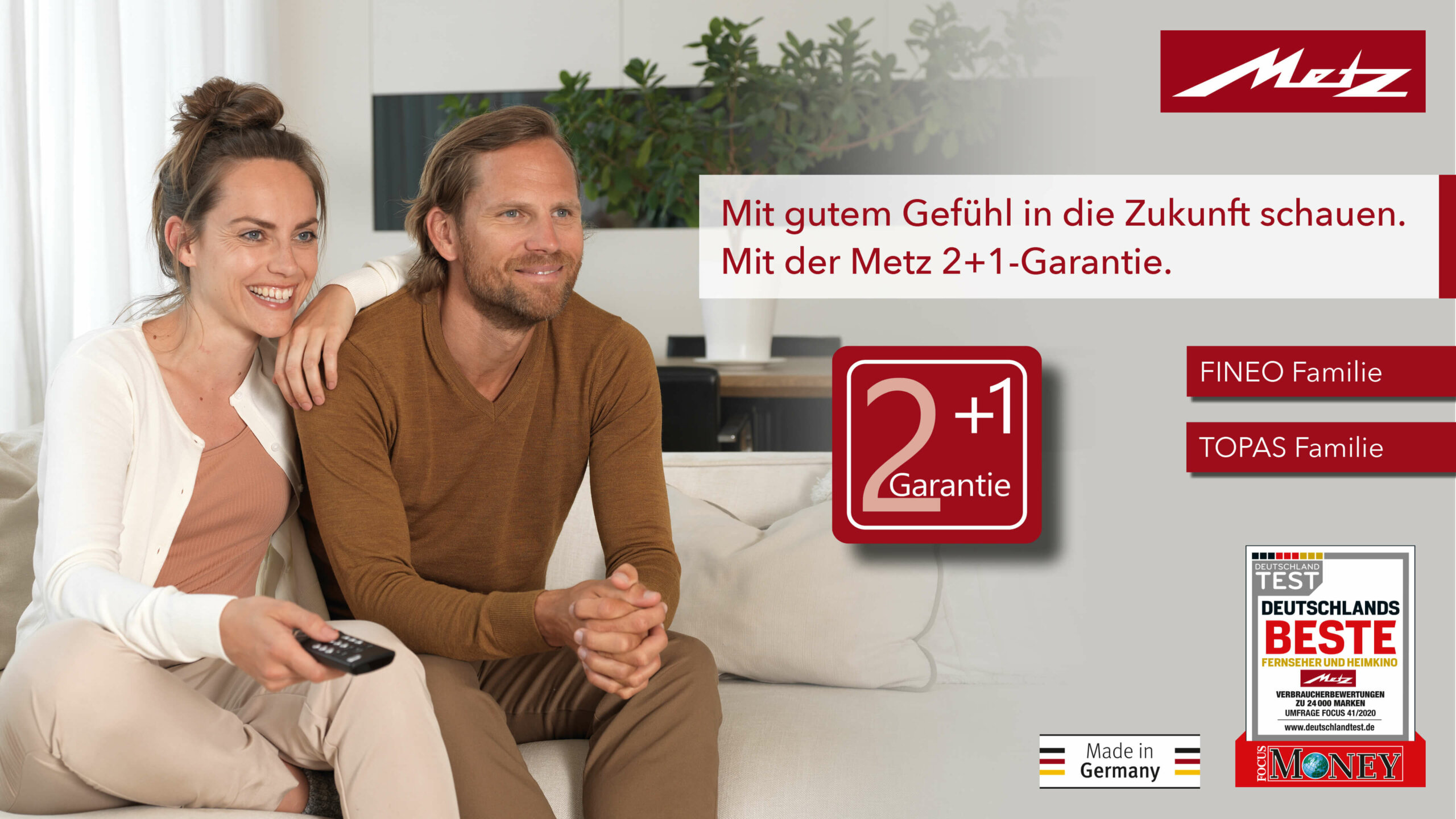 Metz Fineo und Topas - 3 Jahre Garantie