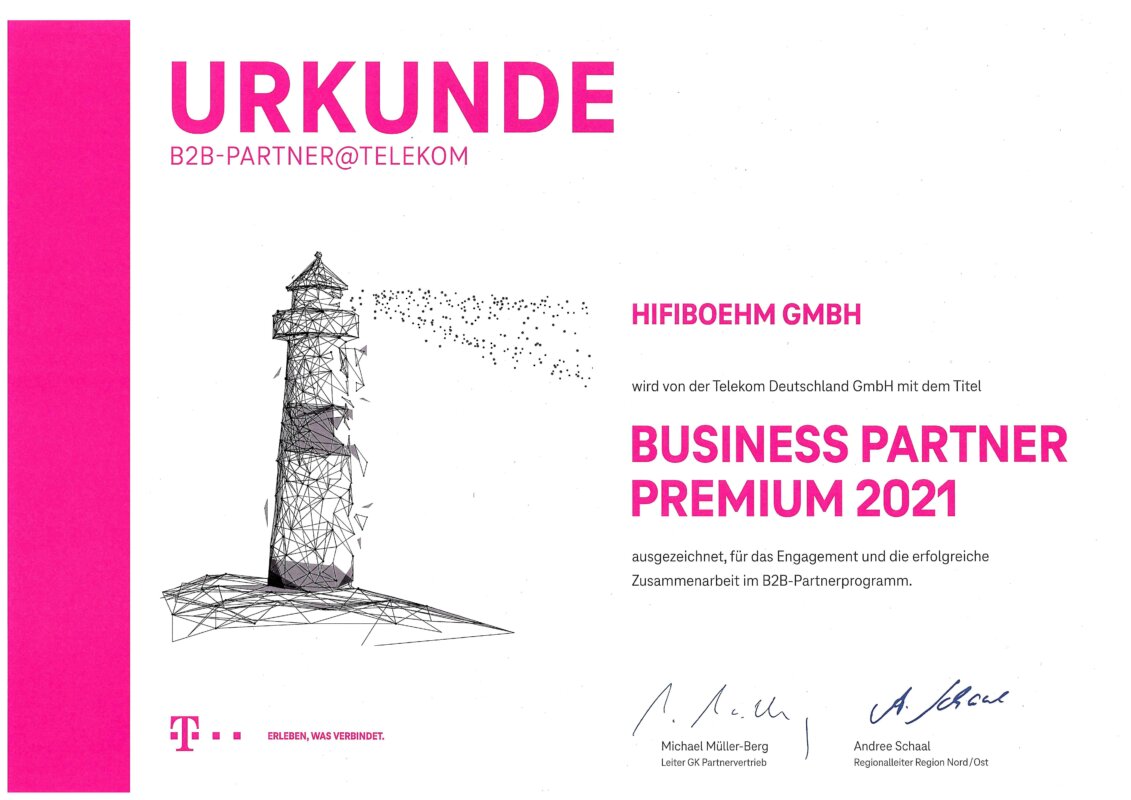 Telekom Business Premium Partner 2021