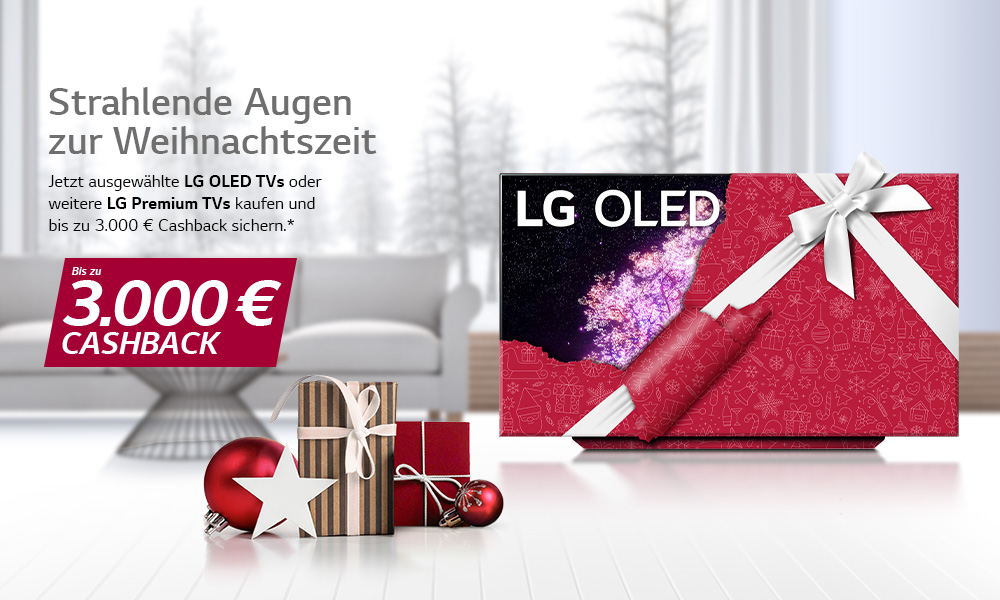 LG Strahlende Augen Cashback zu Weihnachten