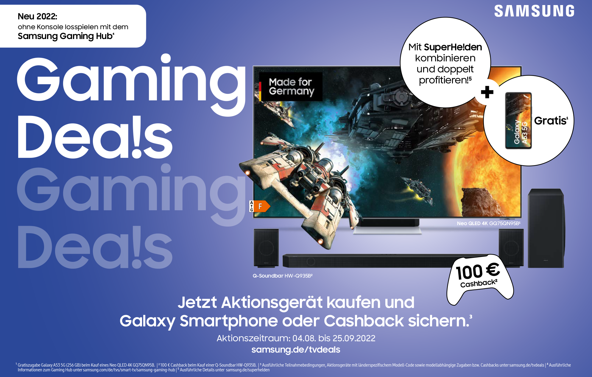 Samsung Gaming Deals 2022 Verlängerung