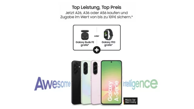 Samsung Aktion in allen boehm Shops!
Egal ob mit oder ohne Vertrag – wer sich jetzt ein neues Samsung Galaxy A25, A35 oder A55 schnappt, bekommt noch was obendrauf! 😎
📱 Dein neues Galaxy. Deine Wahl. Dein Geschenk.
Sichere dir deine Zugabe – entweder die stylischen Galaxy Buds FE 🎧 oder die praktische Galaxy Fit3 🏃‍♀️ - und spare dabei bis zu 109 €.
🗓 Aktionszeitraum: 01.05. – 30.06.2025
📍 Nur bei uns – in deinem boehm Shop!
Alle Teilnahmebedingungen findest du unter http://samsung.de/a-serie-zugabe
#boehm #dieweltdertelekommunikation #aktion #samsung #deal #galaxy #a26 #a36 #a56 #galaxybudsfe #galaxyfit3 #geschenk #awesome #intelligence #plauen #zwickau #aue #reichenbach #werdau #weischlitz #greiz #zeulenroda #telekom #vodafone