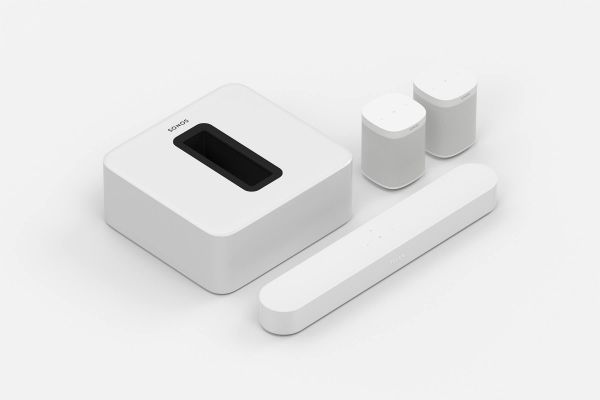 Sonos Beam 5.1 Heimkino Set mit Sub und 2x One SL weiß