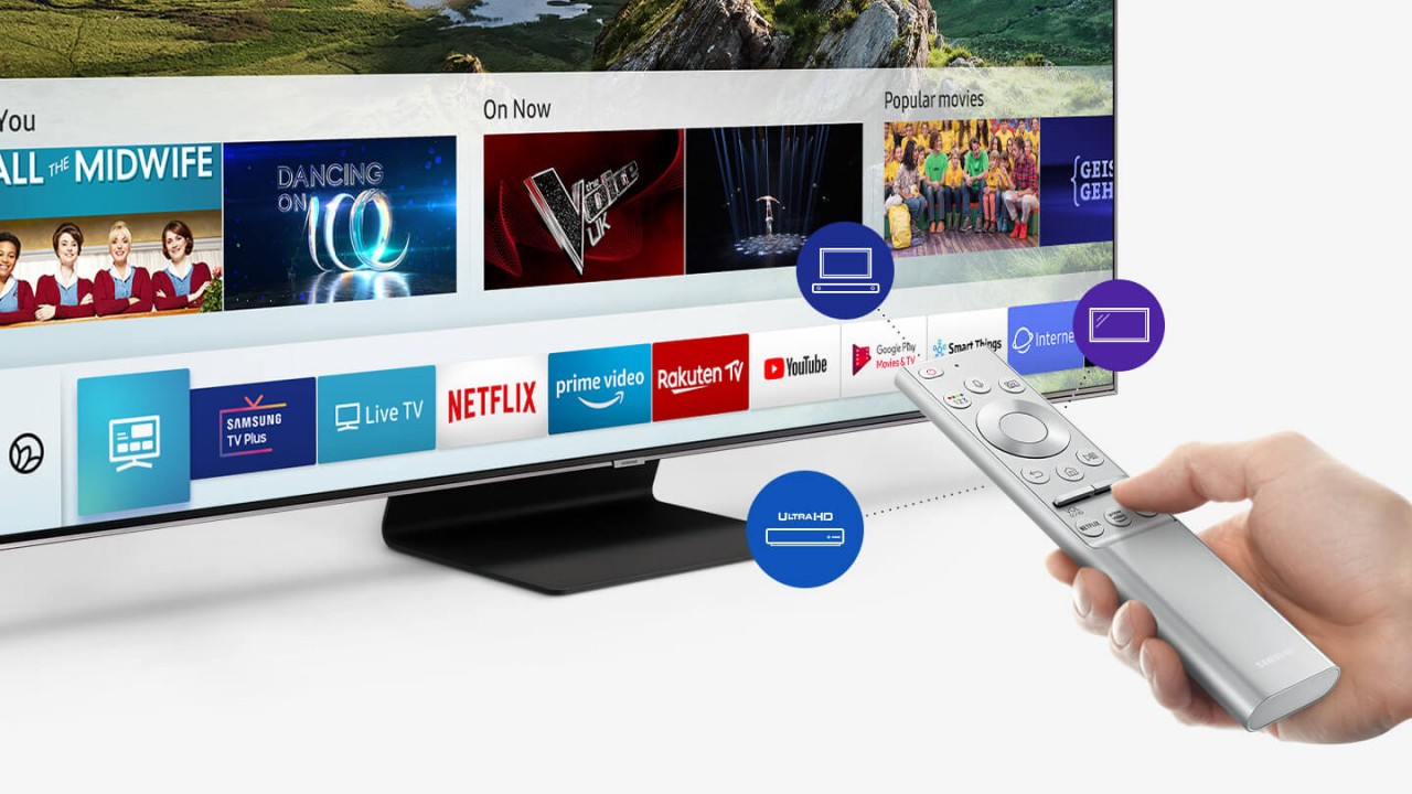 Samsung QLED Smarthub und One Remote