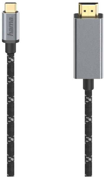 Hama Video-Kabel (1,5m) - USB-C-Stecker>HDMI-Stecker schwarz
