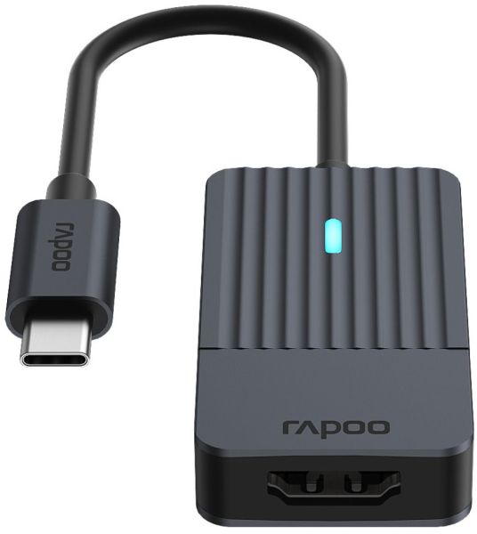 RAPOO USB-C>HDMI Adapter grau
