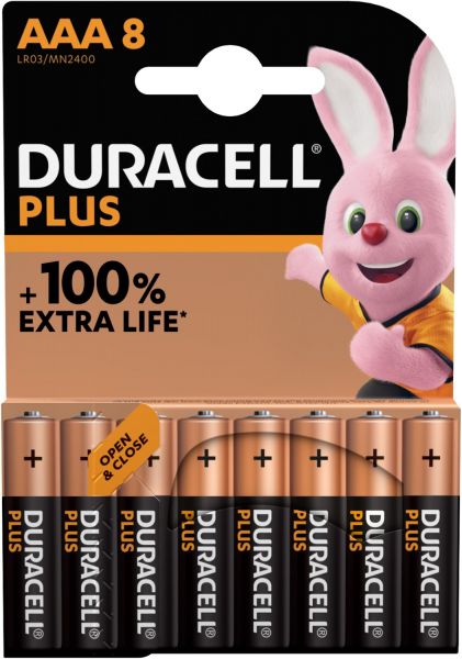 Duracell Plus AAA (MN2400/LR03) 8er Blister (00192920)