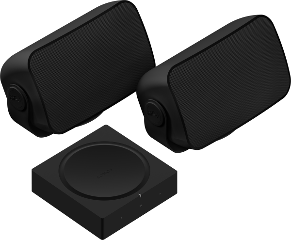 Sonos Outdoor Speaker SET inkl. Sonos Amp schwarz