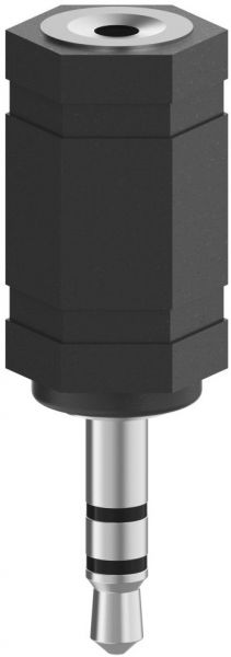 Hama Audio-Adapter (3,5mm St. > 2,5mm Kupplung) schwarz