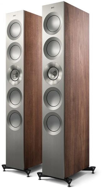 KEF Reference 5 Meta /Paar satin walnuss/silb