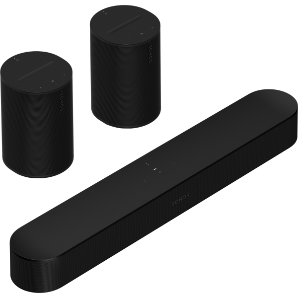 Sonos 5.0 Surround Set | Beam (Gen2) + 2x Era 100 schwarz