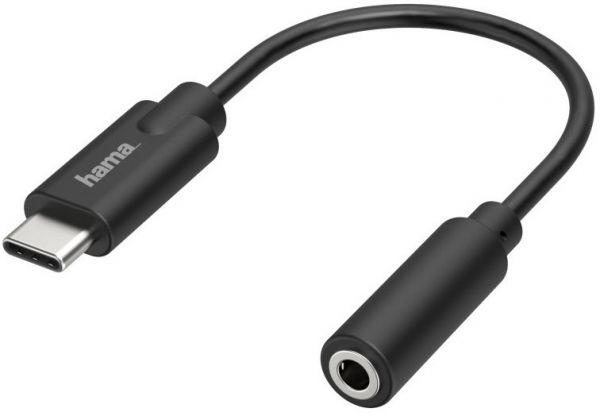 Hama Stereo-Audio-Adapter (USB-C > 3,5mm Klinke Buchse) schwarz