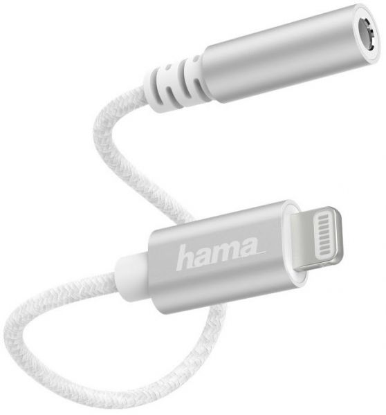 Hama 3,5-mm/Lightning-Adapter weiß