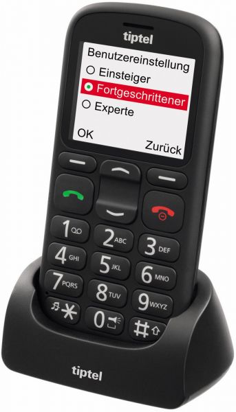 Tiptel Ergophone 6380 GSM (INT) schwarz