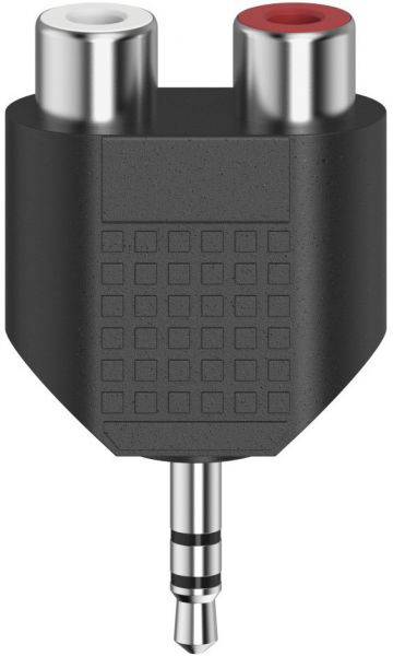Hama Audio-Kurzadapter (3,5mm St. > 2x Cinch Kupplung) schwarz
