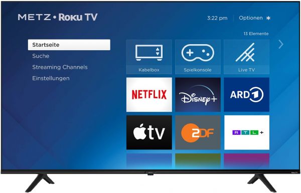 METZ blue 55MUD6001Z - 4K-UHD Roku LED-TV | 55" (139cm)