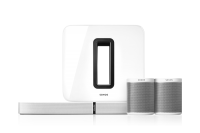 Sonos 5.1 Heimkino Set - PLAYBASE, Subwoofer & 2x Play:1 weiß
