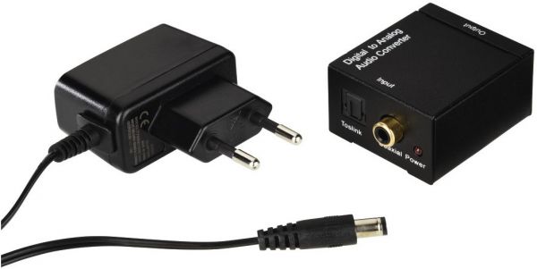 Hama AC80 Audio-Konverter - digital auf analog schwarz