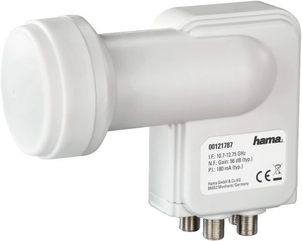 Hama Universal-Quadswitch-LNB weiß