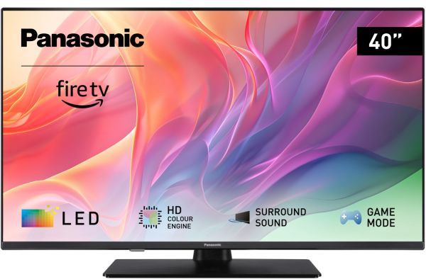 Panasonic TV-40S55AEZ Full HD Smart TV mit Fire TV schwarz Hochglanz - silber