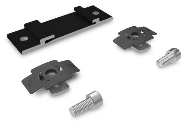 K2 Systems WallPV InsertionRail 2.0 CrossConnector Set schwarz