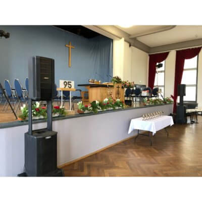 Live Beschallung mit Bose Pro und Sennheiser