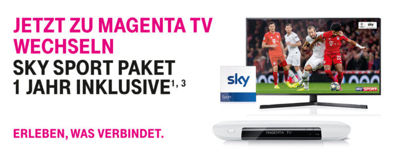 Telekom Magenta TV Angebot mit Sky