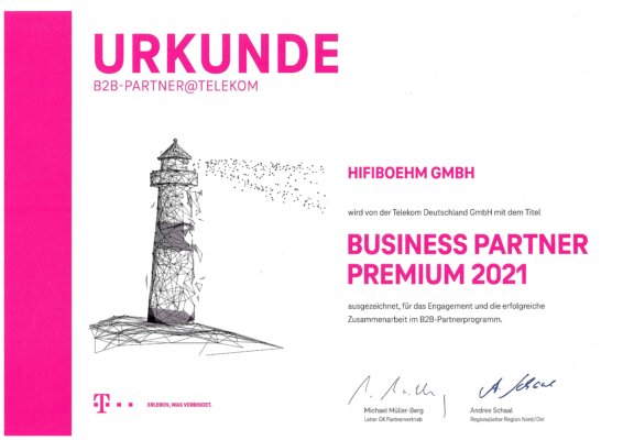 Telekom Business Premium Partner 2021