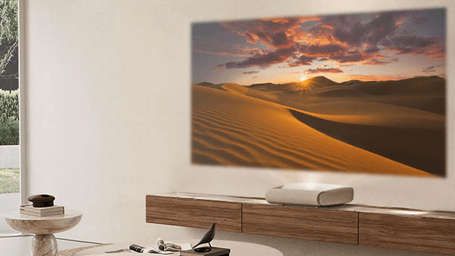 2500 ISO Lumen - Der Samsung LPU7 Laser TV Veamer bringt dir perfektes Bild auch am Tag