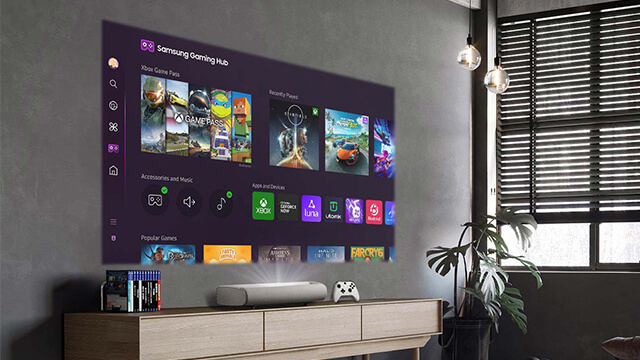 Samsung LPU7D mit Tizen OS und Gaming Hub