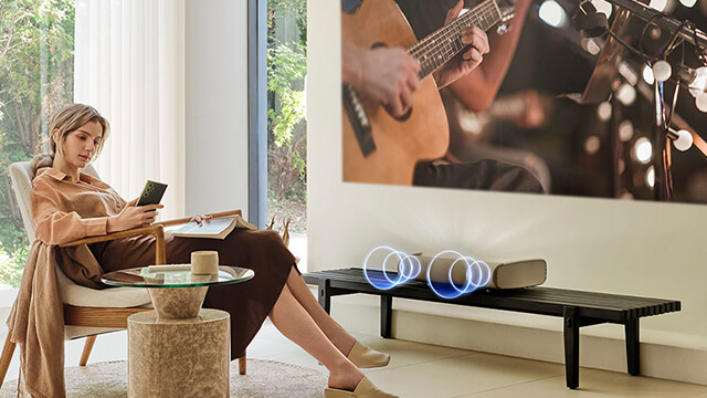 Samsung LPU7: Streaming von Airplay 2 und Spotify